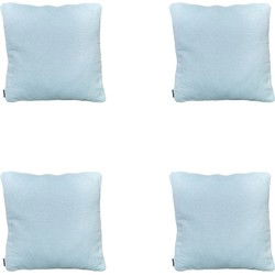 Madison -  Sierkussen Napels azure - Ca. 50x50 cm - Set van 4