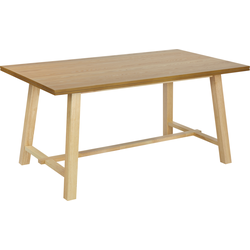 Beliani BARNES - Eettafel-Lichte houtkleur-MDF