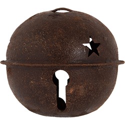 Clayre & Eef Kersthanger Bel Ø 5x4 cm Bruin Metaal