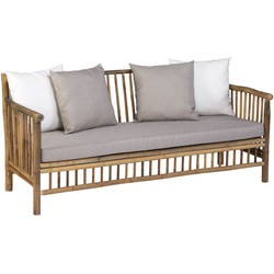 Bamboo 2 Seater Bench Taupe - Exotan