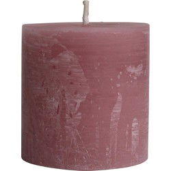 PTMD Kaars New Rustic Outdoor - 15x15x16 cm - Parrafin - Antikrosa
