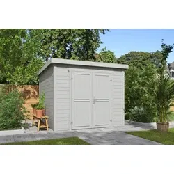 Outdoor Life blokhut Mila platinum grey, 250 x 250 cm