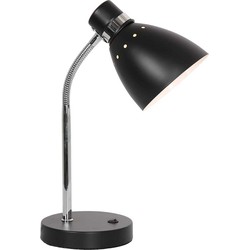 Steinhauer tafellamp Spring - zwart - metaal - 14 cm - E27 fitting - 3391ZW