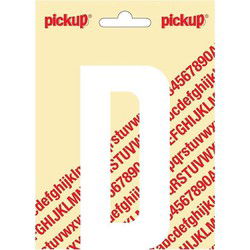 Plakletter Nobel Sticker witte letter D