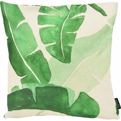 Sierkussen Watercolor Leaves | 45 x 45 cm | Katoen/Linnen