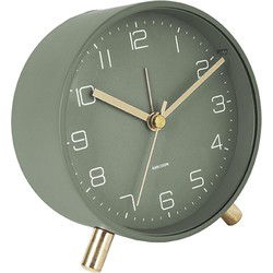Wekker Lofty - Metaal Mat Groen - Ø11cm
