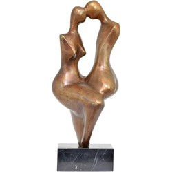 A MODERNIST BRONZE SCULPTURE OF AN INTIMATE COUPLE