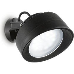 Landelijke Zwarte Wandlamp - Ideal Lux Tommy - GX53 Fitting - 10W - Sfeervolle Binnenverlichting