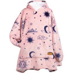 Hoodie Deken - Roze wolken