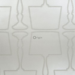 Origin Wallcoverings behang lampen zilver - 52 cm x 10,05 m - 307150