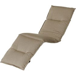 Ligbedkussen jute 195x63x9 cm Havana