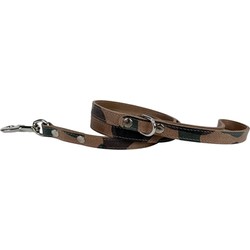 SAZZZ HONDENRIEM FEARLESS VINTAGE LEER CAMOUFLAGE 147X1,5 CM