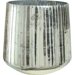 PTMD Melly Windlicht - H10 x Ø10 cm - Glas - Champagne