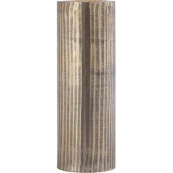 PTMD Kandelaar Jowad - 13x13x37 cm - Aluminium - Goud