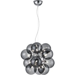 Moderne Hanglamp  Alicia - Metaal - Chroom