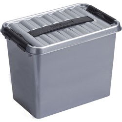 Sunware opbergbox - grijs - 9L - 30 x 20 x 22 cm - Opbergbox