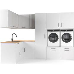 Wasophoogte Wasmachine Kast Istanbul – Pure Wit