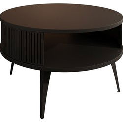 Meubella - Salontafel Roslyn - Zwart - 75 cm