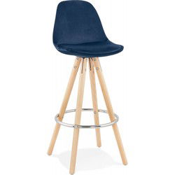 Halfhoge snackkruk SPIRIT 41x41x87 cm Blauw