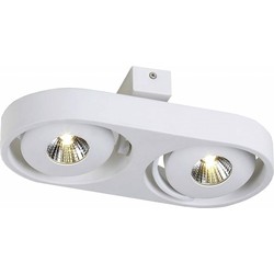 Plafondlamp wit LED design richtbaar 2x5W 308m breed