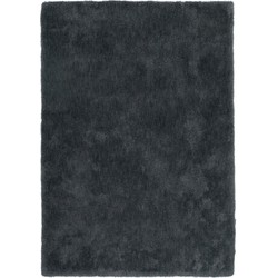 Tapijtenloods Luxe Velvet Soft Fluffy Effen Tapijt Hoogpolig Vloerkleed Antraciet- 80x150 CM