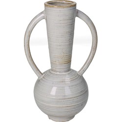 Vase Feinkeramik beige 14,5x11x23,6 cm - HD Collection