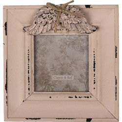 Clayre & Eef Fotolijst Roze MDF Vleugels