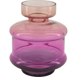Vase glass diameter 13 x 16 cm