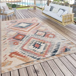 Laagpolig Vintage Maberia Vloerkleed - Multi - 120x160 cm