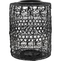 PTMD Maddin Black iron lantern round L