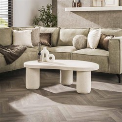 Hoyz Collection - XL Organic Pebble Salontafel - Composiet Marmer