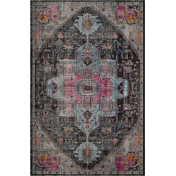 Safavieh Vintage Inspired Indoor Woven Area Rug, Artisan Collection, ATN332, in Grijs & Fuchsia, 155 X 229 cm