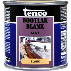 Bootlak blank mat 0,25l verf/beits - tenco