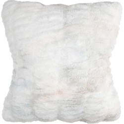 Tapijtenloods Luxury Vacht - Vierkante Kussen - Hoogpolig - Soft Touch - Zilver- 45x45 CM