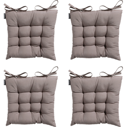 Madison -  Zitkussen Toscane Panama taupe - Ca. 46x46 cm - Set van 4