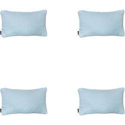 Madison -  Sierkussen Napels azure - Ca. 30x50 cm - Set van 4