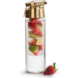 Sagaform Fresh Bottle With Fruit Piston, Gold