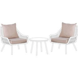 LAURETO - Tuinkussenhoezen set - Beige - Polyester