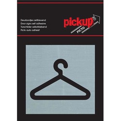 Route Alu Picto 80 x 80 mm Sticker kledinghanger - Pickup
