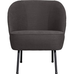 BePureHome Fauteuil Vogue - Geweven Stof - Donkergrijs - 69x57x70