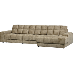 WOOOD Second Date Chaise Longue Rechts - Structure Velvet - Wheatfield