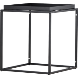 Ferre metalen bijzettafel zwart - 45 x 45 cm