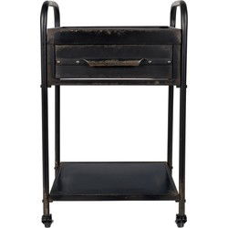 Housecraft Living Vigo Trolley/ Bijzettafeltje Zwart