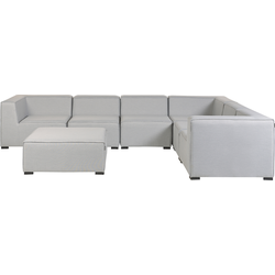 Beliani AREZZO - Loungeset-Grijs-Polyester