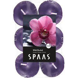 Spaas waxinelichtjes - 12x - Wild Orchid - 4,5 branduren - geurkaarsen