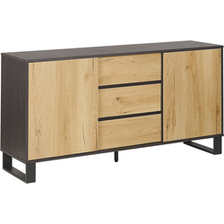 Beliani ELDA - Sideboard-Lichte houtkleur-MDF, Spaanplaat