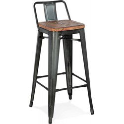 Halfhoge snackkruk MECANO 42x42x84 cm Bruin