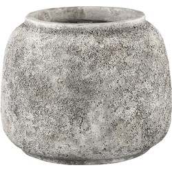 PTMD Hard grijze cement pot bal maat in cm: 34 x 34 x 26