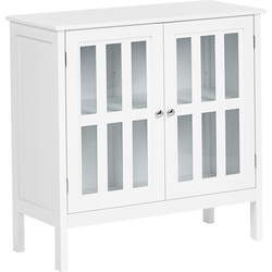 Beliani MIRAM - Vitrinekast-Wit-MDF