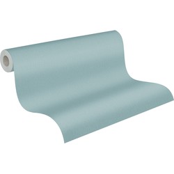 A.S. Création behang effen turquoise - 53 cm x 10,05 m - AS-379726